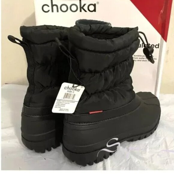 NEW Chooka Women's Nylon Puffer Insulated Mid-Calf Winter Snow Boots - Picture 6 of 7